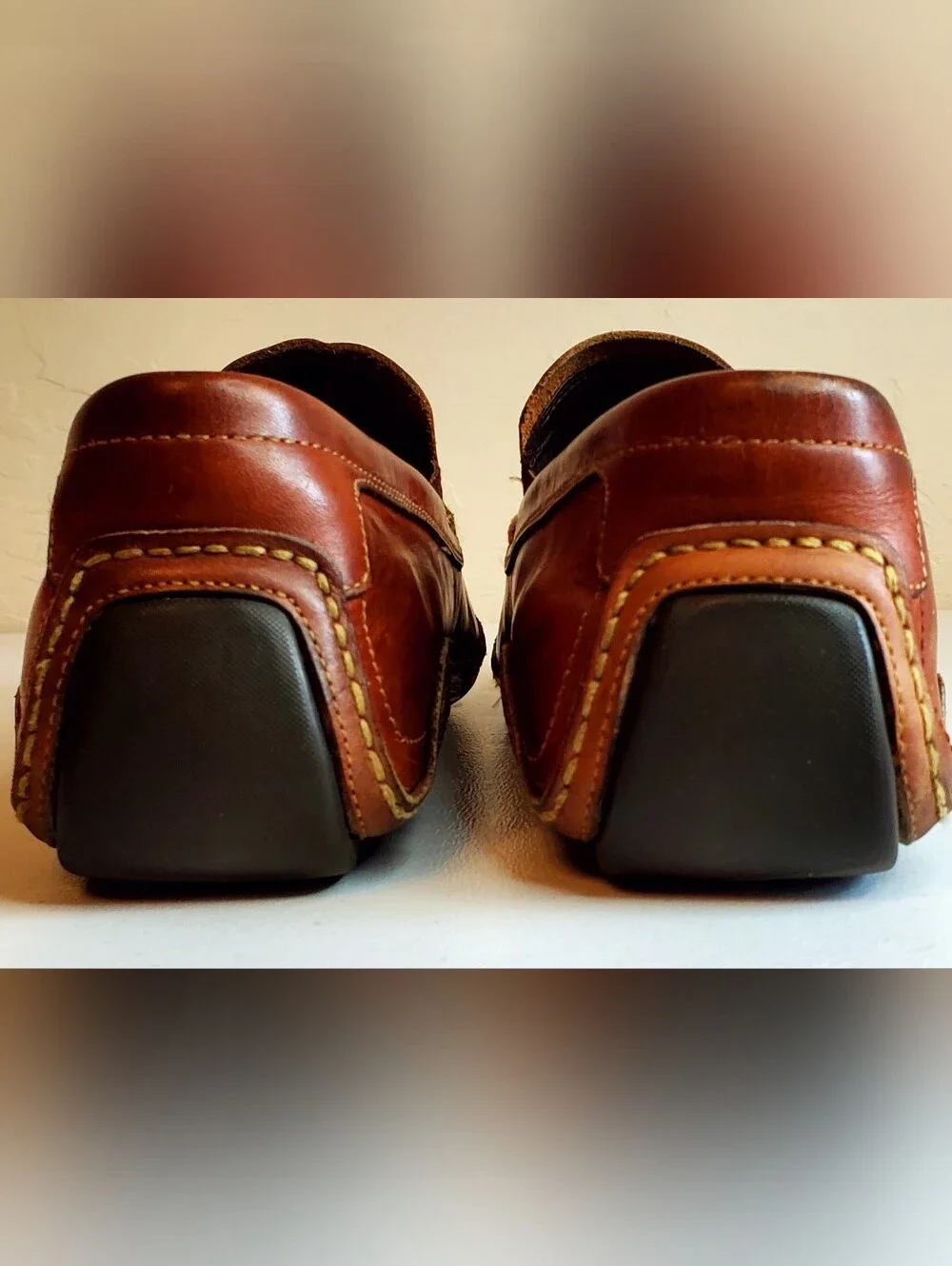 Cole Haan Mens 10 M Loafer NikeAir Brown Leather Slip On Casual Business